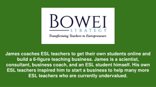 Teach English Online to Adults - Bowei Strategy