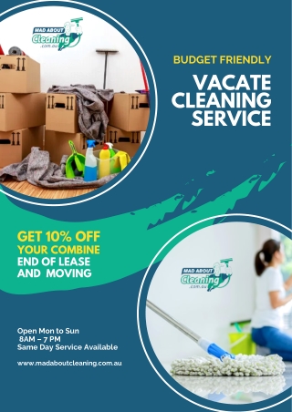 Budget friendly vacate cleaning service in Melbourne