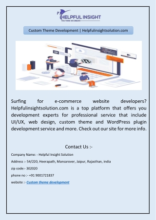 Custom Theme Development | Helpfulinsightsolution.com