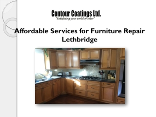 Affordable Services for Furniture Repair Lethbridge