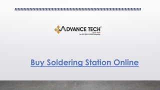 Buy Soldering Station Online