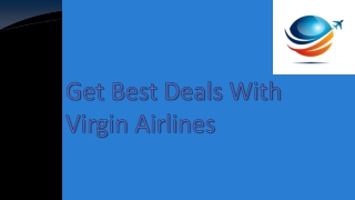 Get Best Deals With Virgin Airlines