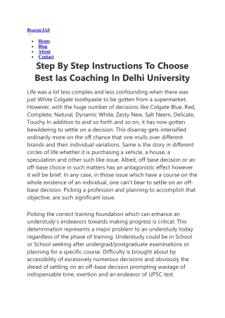 Best ias coaching in delhi
