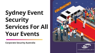 Sydney Event Security Services For All Your Events