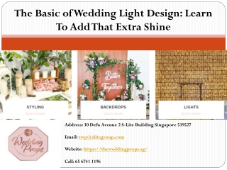 The Basic of Wedding Light Design Learn To Add That Extra Shine