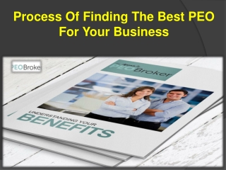 Process Of Finding The Best PEO For Your Business