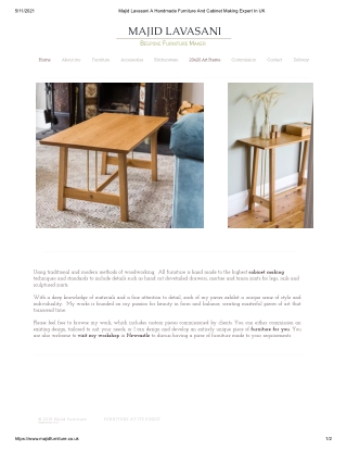 Majid Lavasani A Handmade Furniture And Cabinet Making Expert In UK