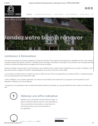 Experts Immobiliers Et Professionnels De La Rénovation France _ TERRA-INVESTIMMO