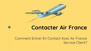 Contacter Air France