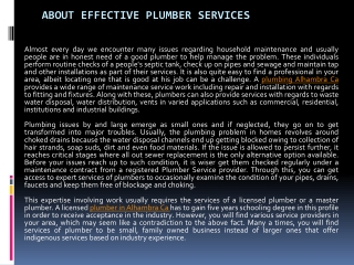 About Effective Plumber Services