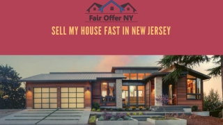 Sell My House Fast in New Jersey | Fair Offer NY