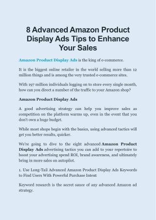 The Best Amazon Product Display Ads India