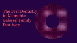 The Best Dentistry in Memphis: Galessel Family Dentistry