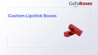 Custom Lipstick Boxes Wholesale