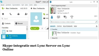 Skype-integratie met Lync Server en Lync Online