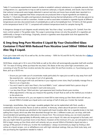 Diluting Pure Nicotine Properly.