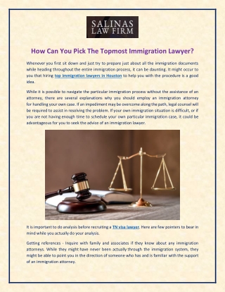 How Can You Pick the Topmost H1B Lawyer