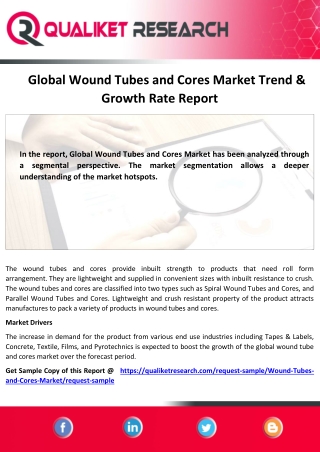 Global  Wound Tubes and Cores Market Size, Share, Trend, Growth, Application