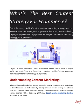 What’s The Best Content Strategy For eCommerce?