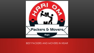 Best Packers and Movers in Hisar - Hari Om Packers