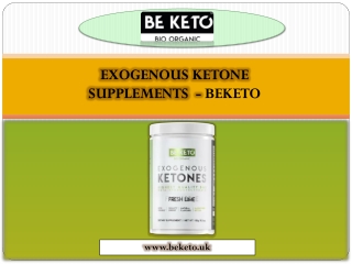 Exogenous Ketone Supplements