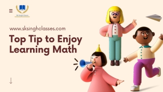 Top Tip to Enjoy Learning Math