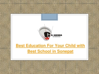 Best Education For Your Child with Best School in Sonepat