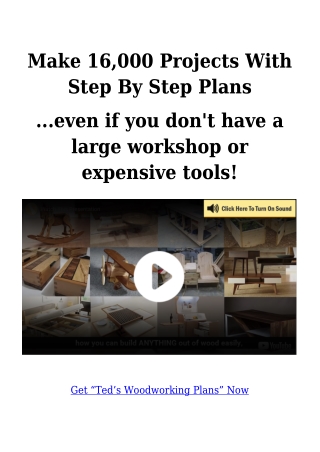 Woodworking Plans with Review