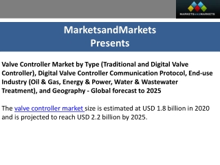 Valve Controller Market worth $2.2 billion by 2025 at a CAGR of 3.7%