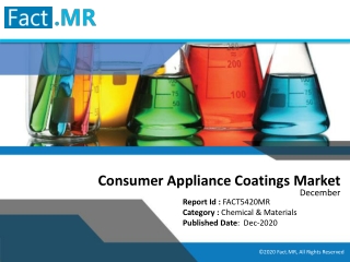High Demand opportunities for Consumer Appliance Coatings Market in 2020-2030