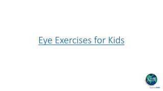 Eye Exercises for Kids