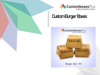 Get flat 20% off on Custom Burger Boxes