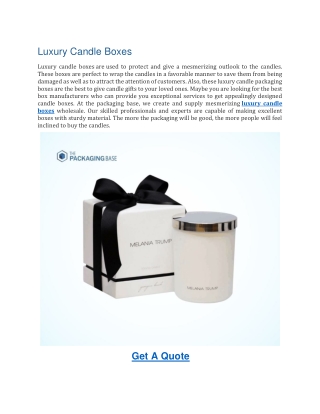 Luxury Candle Boxes-Door Hangers