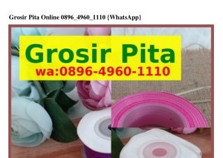Grosir Pita Online Ô8ᑫ6•ㄐᑫ6Ô•IIIÔ(whatsApp)