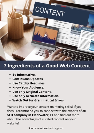 7 Ingredients of a Good Web Content