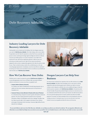 Debt Recovery Adelaide