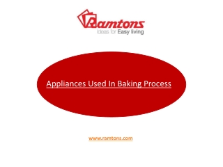 Ramtons - Baking Appliances Used In Kitchen