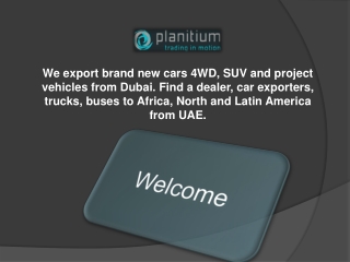 New Vehicles From Dubai - Shopping For A New Vehicle