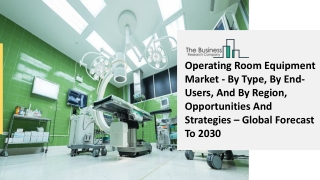 Operating Room Equipment Market Industry Outlook, Opportunities in Market And Ex
