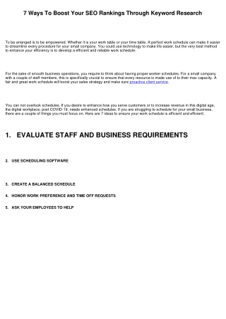 7 Ways To Boost Your SEO Rankings Through Keyword Research