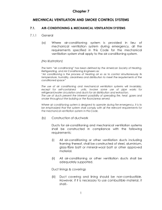 MECHNICAL VENTILATION AND SMOKE CONTROL SYSTEMS