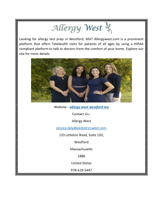 Allergy West Westford MA | Allergywest.com