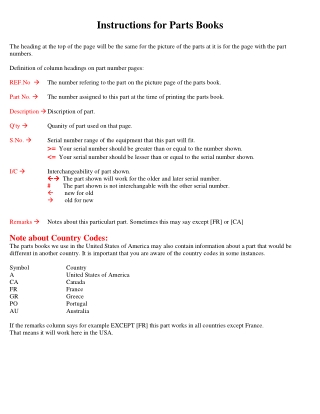 Kubota L2800HST Tractor Parts Catalogue Manual