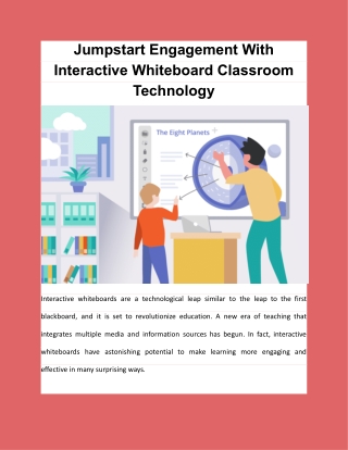 Jumpstart Engagement With Interactive Whiteboard Classroom Technology