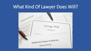 What Kind Of Lawyer Does Will
