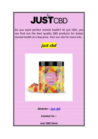 just cbd
