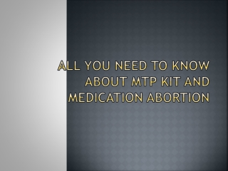 All You Need To Know About MTP Kit