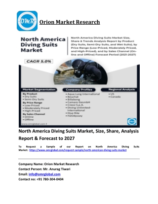 North America Diving Suits Market Trends, Size, Competitive Analysis and Forecas