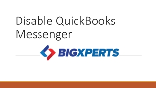 How to Enable and Disable QuickBooks Messenger