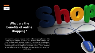 What are the benefits of online shopping